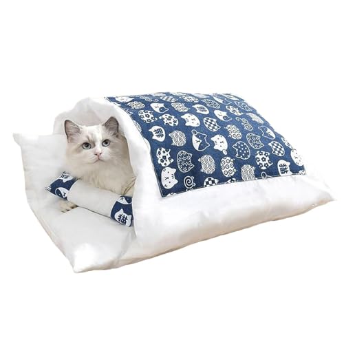 Schlafsack für Katzen, Haustierbett, formstabil, abnehmbares und waschbares Bett, bequem, Schlafsack für Haustiere, Schlafbereich für Welpen, Kätzchen, Bett von Générique