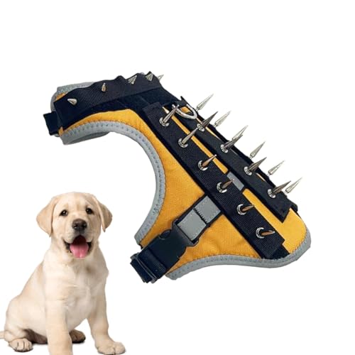 Schutzweste für Hunde mit Spikes, reflektierende Puppy Weste für Coyote Attack Prevention, Haustierschild, sichere Outdoor-Harness für kleine Hunde von Générique