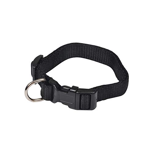 Schwarzes Halsband für Hunde, verstellbar von 30 bis 45 cm x 16 mm von Générique