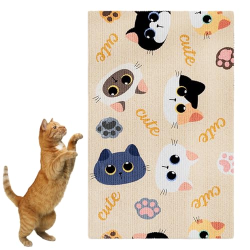 Self-Adhesive Cat Scratching Mat, Cat Scratching Mat, Cat Scratching Pads, Cartoon Adhesive Scratching Pad – Cute Wear-Resistant Scratching Board for Grinding Claws and Playing von Générique