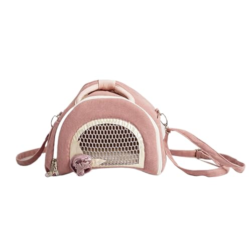 Small Animal Hamster Carrier, Hamster Travel Cage Portable Hamster Carrier, Hamster Takeaway Carrier, Outgoing Hamsters Travel Cage 9,45 x 7,48 x 6,69 für Hamster, Bunny, Pets (Grün, Pink) von Générique