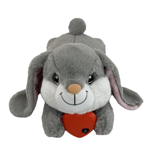 Snuggle Bunny mit Herzschlag – Plüschtier mit Herzschlag für Hunde – Kaninchen aus Plüsch für Welpen, beruhigende Stresslinderung für Haustiere, Plüschtier Av von Générique