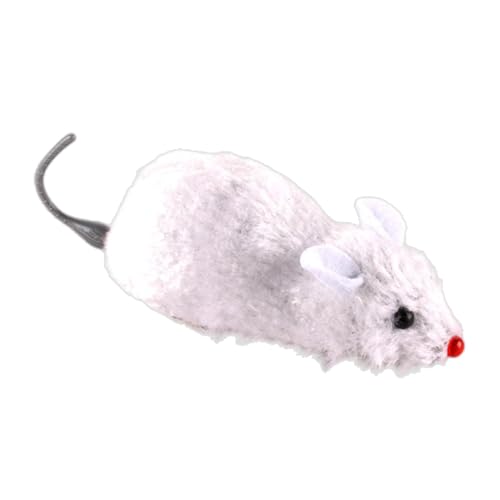 Spielzeug für zusammengerollte Ratten – künstliche Maus, Jagdspielzeug aus Plüsch für Katzen | Clockwork Running Toy, die internen Mäuse spielen Kätzchen für verschiedene Haustiere von Générique