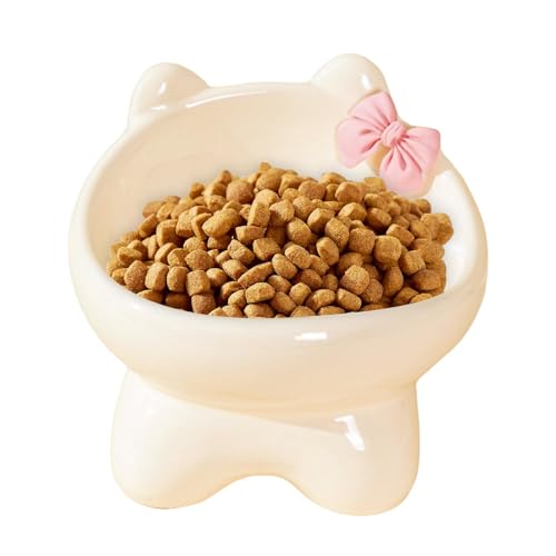 Stylish Pet Dishes, Pet Feeding Solution, Ergonomic Pet Bowl, Elevated Cat Dish, Modern Dog Feeder, Tilted Ceramic Bowls, Anti-Vomit Cat Bowls for Indoor Cat Small Dog Kitten von Générique