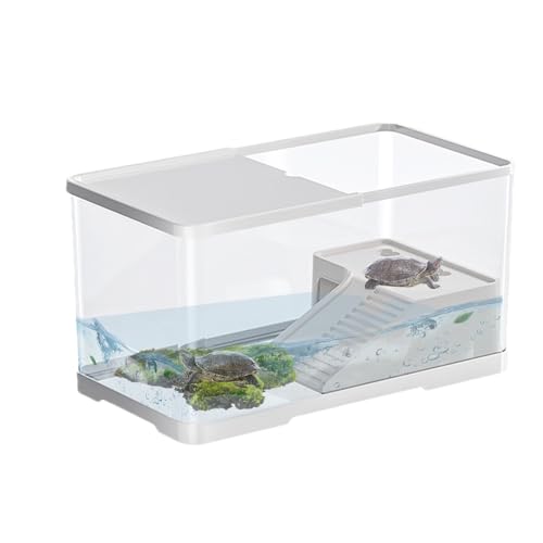 Tank Turtle | Reptilien-Lebensraum mit Selsifizierungsplattform, Aquatisches Aquarium, hochwertige Materialien, Reptilienlebensraum, Aquarienwohnung, Behälter für von Générique