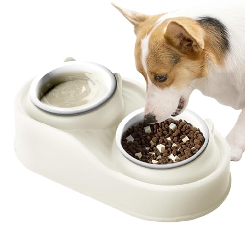 Tilted Cat Bowls, Raised Pet Bowls, Tilted Double Dishes, Anti Vomiting Bowls, Ceramic Pet Bowls, Raised Puppy Bowls, Double Pet Bowls, Pet Food Bowls, Ceramic Raised Bowls, Puppy Feeding Bowls, von Générique