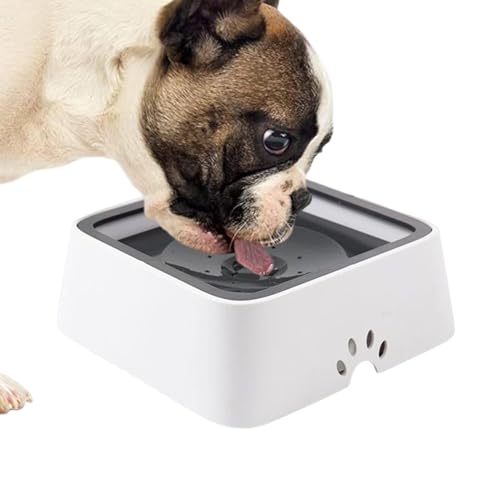 Tränke für Hunde ohne Verschütten – schwimmende Futternäpfe für Hunde 2 l – No Drip Dog Water Bowl Dog Bowl Pet Water Feeder Carryed Dog von Générique