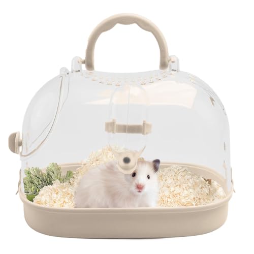 Tragbare Reisebox für Haustiere, Transportkäfig für Hamster, durchsichtige Guinea-Käfig, leicht und atmungsaktiv, Kleintierkäfige und Gehege für , Vogel, Eichhörnchen von Générique