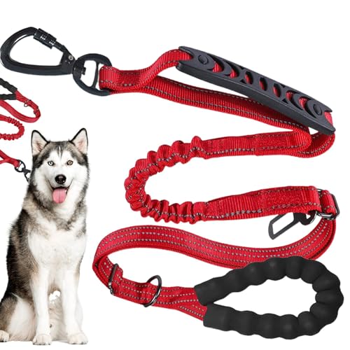 Trainingshilfe für Hunde, kein Ziehen, verstellbares stoßabsorbierendes Leash, weicher Griff, breit, Breed Dog Trainer, Pet Tape für Outdoor Walks, 4,9 x 12,9 x 14 cm von Générique