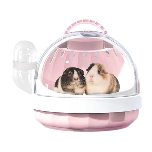 Transporttasche für Hamster – Transporttasche für Kleintiere | Panorama-Transporttasche für Meerschweinchen mit abnehmbarer Wasserflasche für Hamster, Kaninchen von Générique