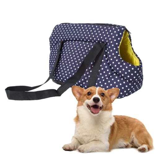 Transporttasche für Hunde – Pet Sling Bag Carrier, bequeme Wandertasche | Hundetragetasche, freihändig, weich und atmungsaktiv zum Gehen, Reisen, Einkaufen, Wandern, praktischer Brusthalter von Générique