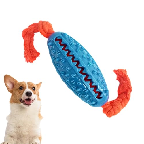 Treat Ball Hundespielzeug, Futterstation Ball für Hunde | Lustiges Kauspielzeug für Hunde mit Knoten | Hundezahnreinigungsball | Tragbares Spielzeug für Zahnreinigung, Mastica von Générique