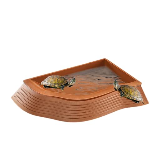 Turtle Bathing Pot, Anti Slip Water Bowl, Turtle Pool Zubehör, Multifunctional Schildkröte Bathing Pool, Turtle Water Dish, Turtle Water Dish, Turtle Bowl, Turtle Habitat Accessories von Générique