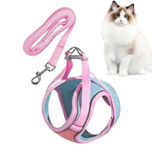 Verstellbare Haustier-Harness, reflektierende Haustierleine, Katzenwanderung, Harness, reflektierende Katzenjacke, Leine und Harness, bequeme Haustierjacke, Walking Cat Harness, verstellbare von Générique