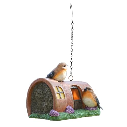 Vogelhäuser für den Außenbereich, Resin Bluebird House, Outdoor Bird Nesting Box, Vogelnest für Kinder, Resin Bluebird House Bird Nesting Box Bird Nesting Box Bird House for Kids and Family with von Générique