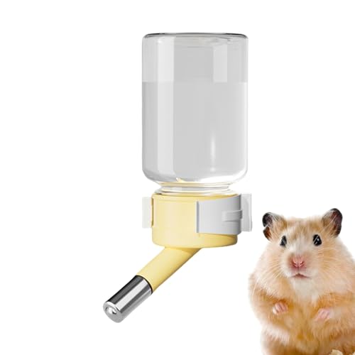 Wasserflasche für Hamster, Wasserflasche für Zwerghamster, tropffrei, abnehmbarer Rennmäusekäfig, automatischer Hängespender, Wasserspender für kleine Tiere 80 ml, Bo von Générique