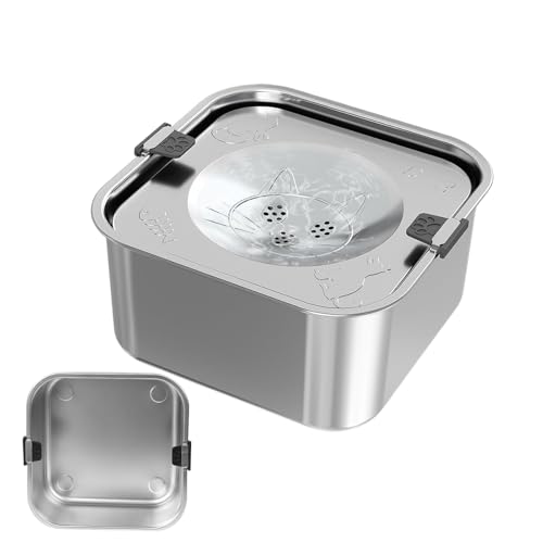 Wassernapf gegen Schlucken für Hunde | Wasserbrunnen 3 l für Haustiere, spritzwassergeschützt | Zubehör für Welpen, ältere Tiere – Verwendung zu Hause/Garten/Reise/Camping Wassernapf gegen Schlucken für Hunde | Wasserbrunnen 3 l für Haustiere, spritzwassergeschützt | Zubehör für Welpen, ältere Tiere – Verwendung zu Hause/Garten/Reise/Camping von Générique