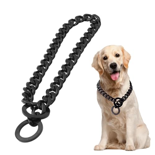 Würgerhalsband für große Hunde, Kette mit Hundehalsband, 86 cm – robuste Edelstahlkette, geeignet für den Hals von 76 cm, Sicherheit, Korrektur des Verhaltens von kleinen und großen Rassen Würgerhalsband für große Hunde, Kette mit Hundehalsband, 86 cm – robuste Edelstahlkette, geeignet für den Hals von 76 cm, Sicherheit, Korrektur des Verhaltens von kleinen und großen Rassen von Générique