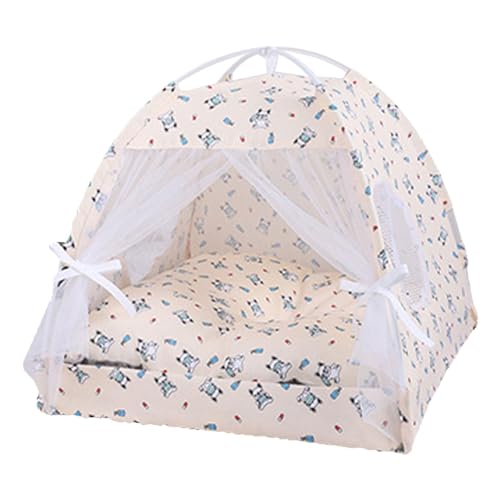 Zelt für Katzen im Innenbereich, Katzenzelt – tragbare Spielzelte für Katzenhöhlen | Solar-Unterschlupf für Haustiere, halbgeschlossenes Blumenhöhle für Haustiere, Bett von Générique