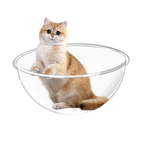 1/2-teiliges Katzenbett – transparentes Katzenbett, Design-Katzen-Hängematte, wasserabweisendes Nest für Haustiere, kratzfeste Haustier-Hängematte, Katzenspielzeug-Betten für Indoor-Katzen, Baumturm, von Generisch