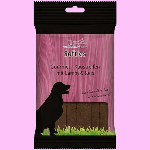 12 x 200 g Greenhound Softies - Gourmet-Kaustreifen (200 g (12er Pack), Lamm & Reis) von Generisch