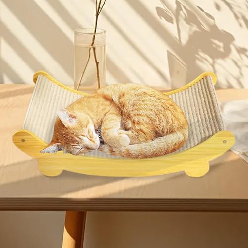 2 In 1 Katzen Kratzbrett, Sisal Katzenkratzbrett, 2 In 1 Sisalbett und Brett Zum Kratzen, Katzen Kratzmöbel, Kratzbett für Katzen Aus Sisal, Wiederverwendbares Kratzlounge Katzenbett (32 * 50CM) von Generisch