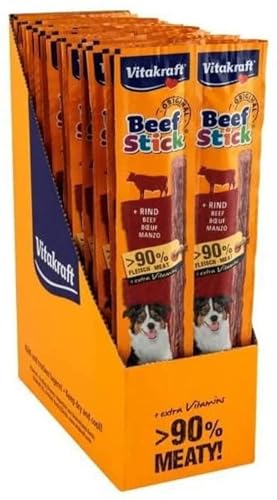 25 x Vita]kraft Dog Beef Sticks 12g (Geschmack: Rind) von Generisch