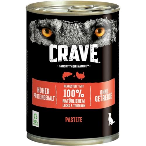 6 Dosen Crave Dog Hundefutter je 400 g (Lachs & Truthahn) von Generisch