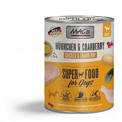 6 Dosen Macs Dog Hundefutter je 800 g (Hühnchen & Cranberry) von Generisch