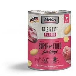 6 Dosen Macs Dog Hundefutter je 800 g (Kalb & Ente) von Generisch