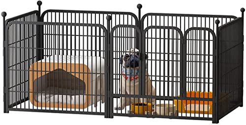 6-Panel Pet Laufstall – Extra robuster Hunde-Laufstall für Welpen – faltbar & tragbar – ideal für den Innen- und Außenbereich von Generisch