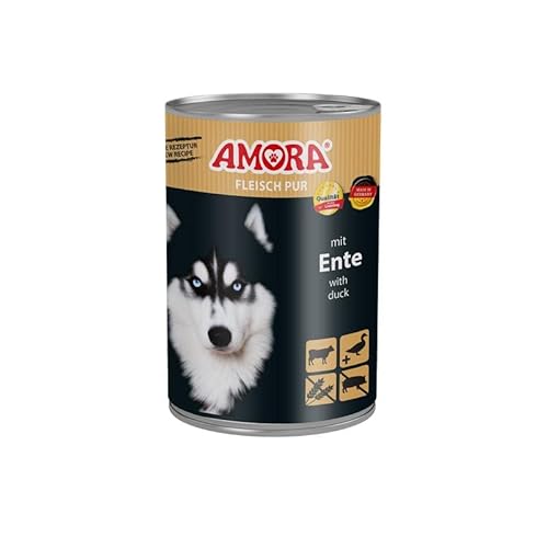 6 x Amora Dog Fleisch Pur Ente 400g von Generisch