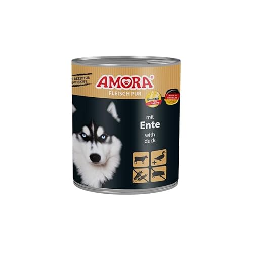 6 x Amora Dog Fleisch Pur Ente 800g von Generisch