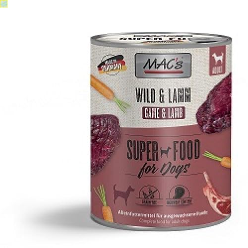 6 x MACs Dog Wild & Lamm 800g von Generisch