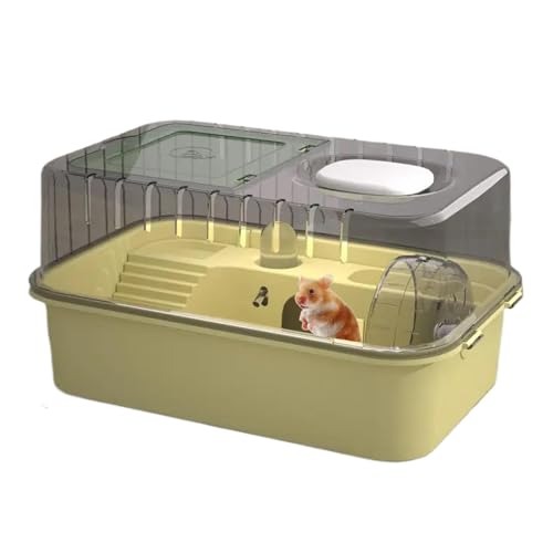 Acryl Transparent Hamsterbox Groß Hamsterkäfig Tragbar Kleintierkäfig Rennmaus Mäuse Käfig Acryl Transparent Groß Hamsterbox mit Leicht zu Reinigen Eigenschaften Ideal für Hamster von Generisch