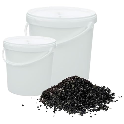 Aktivkohle Granulat aus Kokosnussschalen mit Jodabsorptionsrate 1200 mg/l für die Filtration von Wasser und Luft (2 x 10 l / 2 x 5,5 kg) von Generisch