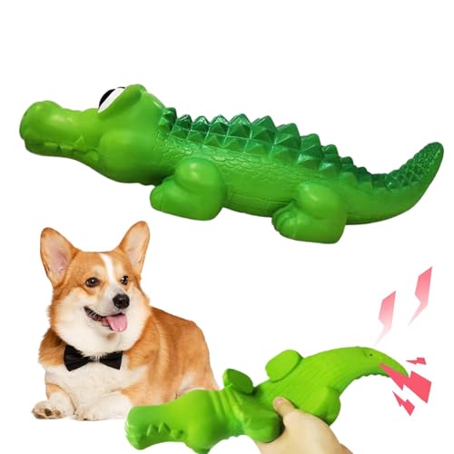 Alligator-Hundespielzeug – Latex-Krokodil-Kauspielzeug für Hunde | Bissfester Super-Hundekauer | Welpenspielzeug ohne Füllmaterial für kauende Hunde | Interaktives Krokodil-Hundespielzeug für kleine u von Generisch