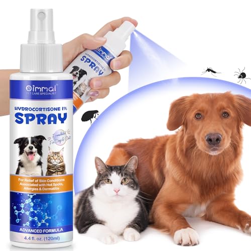 Anti-Juckreiz-Spray für Hunde, Katzen, Pferde-Juckreiz-Heilmittel-Linderungs-Spray für Hot Spot, Bisse, Kratzer, gereizte Haut für Hunde, gereizte trockene juckende Haut für Haustier-Hautpflege (4 oz) von Generisch