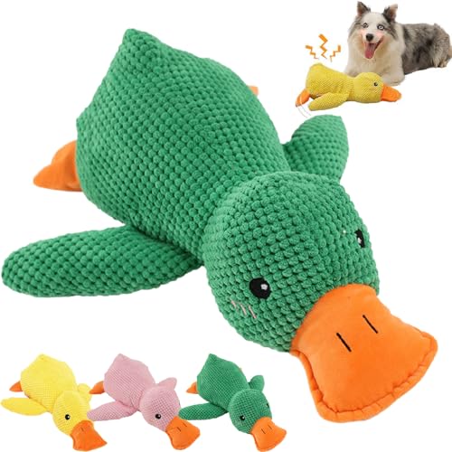 Anti Stress Ente Hund,Pfotenstern Anti Stress Ente,Anti Stress Ente Für Hunde Pfotenstern,Anti Stress Spielzeug Hund,Antistressente Für Hunde,Ente Hundespielzeug,Pfotenstern Ente (Grün, 25 * 22cm) von Generisch