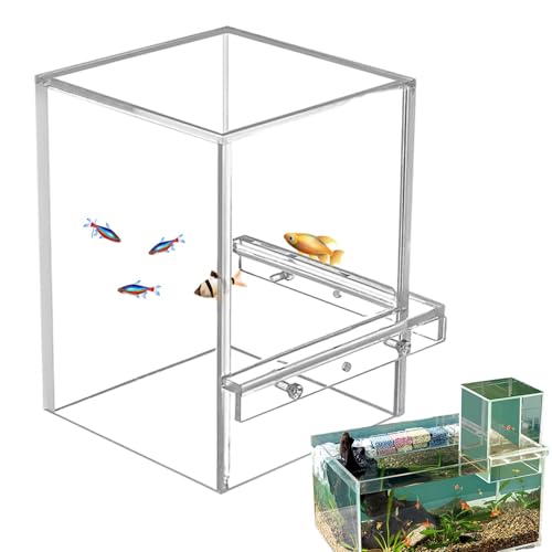 Aquarium-Aquarium – transparentes Acryl-Fischaufzugsbecken, leichte Fischschale | Umgedrehter Überwassertank, Wasserstandswartung für Aquarien, stilvolles Heimaquarium, Fischschale für Süßwasser von Generisch