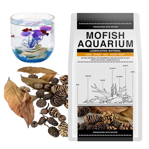 Aquarium – Erlenzapfen, Garnelen, Kegel, Betta-Fisch, fördert die Zucht von Süßwassertanks, Aquarium, Botanicals, Tannine, Betta-Fische, Garnelenwasser inklusive Longan-Blättern für Süßwasser und von Generisch