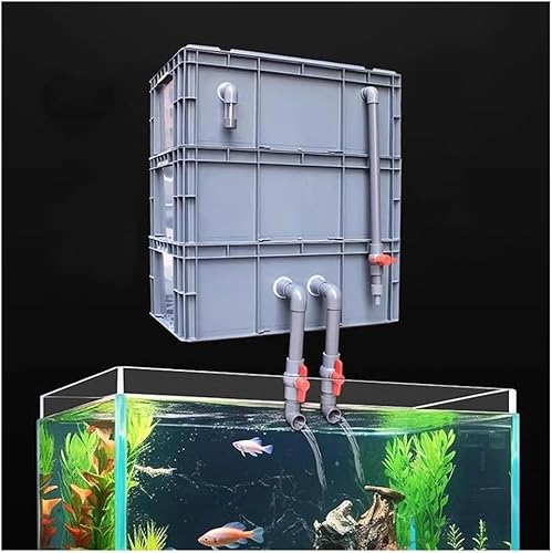 Aquarium-Filter-Set zum Selbermachen, großes Aquarium-Filter-Set für Teiche, externen Wasserkreislauf, keine Pumpe und Filtermedien (Größe: 30 x 20 x 34 cm) von Generisch