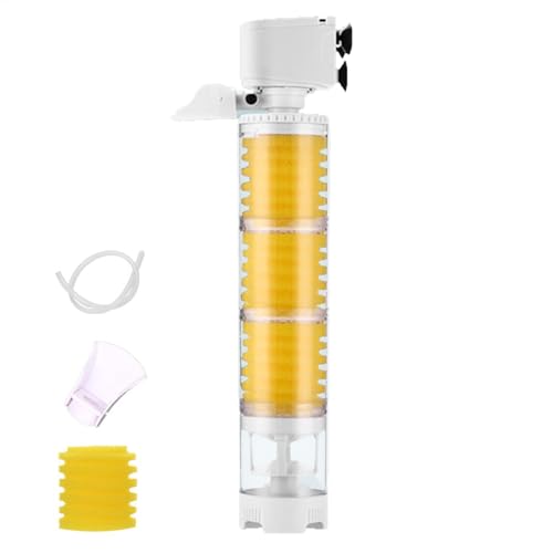 Aquarium-Filter-Staubsauger, effizienter Tankwasserfilter, Schwammfilter für Aquarien, reinigt Wasserfilter für Aquarien, sauerstoffreichendes Filtersystem, Aquarium-Reiniger für Süßwasser-Aquarien von Generisch