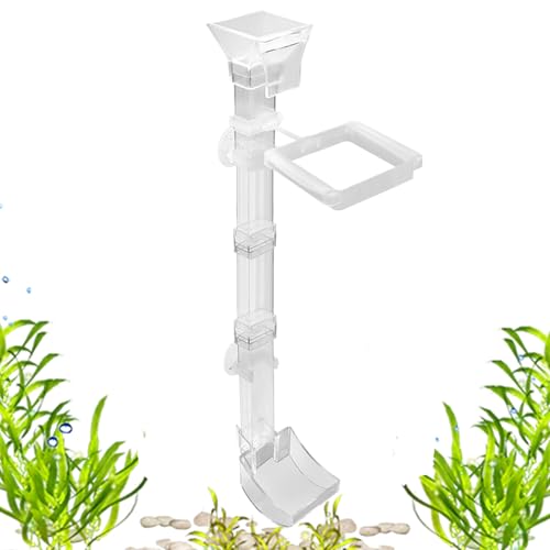 Aquarium Futterautomat - Futterspender Mit Reinigungsbürste Und Messlöffel | Antiverstreuungsrohr Für Fischfutter Betta Teich Zubehör Aquarium Futterautomat - Futterspender Mit Reinigungsbürste Und Messlöffel | Antiverstreuungsrohr Für Fischfutter Betta Teich Zubehör von Generisch