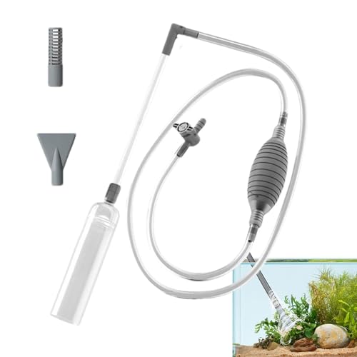 Aquarium-Kiesreiniger – Siphon-Staubsauger, Siphon-Pumpe, verstellbare Aquarium-Siphon-Staubsaugerpumpe, verdickter Handwasserwechselwechsler für Aquarien, Schildkrötenbecken, Betta-Fischtanks von Generisch