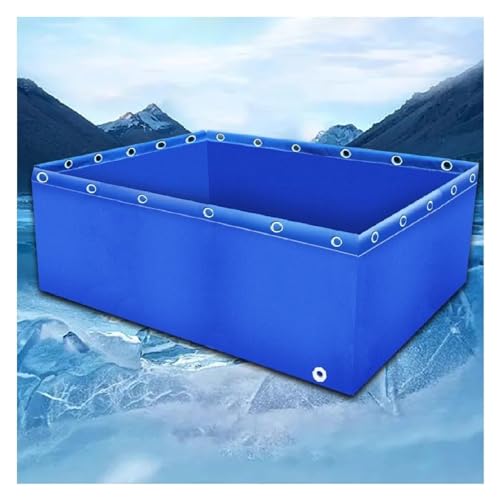 Aquarium-Pool, PVC-Canvas-Teiche mit Ablassventil, temporärer Haltetank für Salzwasserfische, 0,5 mm Plane, Wasserspeicher-Pool für Koi-Fische, Schildkröten, Schwimmen von Generisch