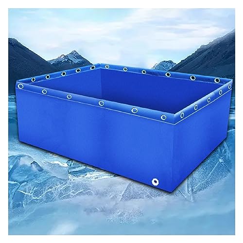 Aquarium-Pool, PVC-Canvas-Teiche mit Ablassventil für Salzwasserfische, Koi, Schildkröten, 0,5 mm Plane, Wasserspeichertank, temporäres Haltetank für schwimmende Fische, langlebiger Pool für von Generisch