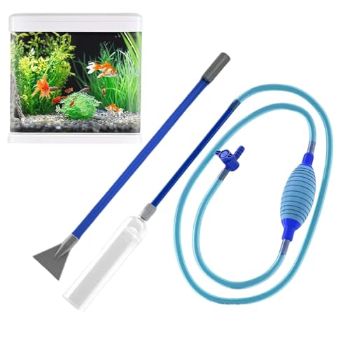 Aquarium-Reinigungsset, Aquarium-Vakuum-Kiesreiniger | 2-in-1 Aquarium-Siphon-Kiesreiniger,Aquarium-Reinigungsset, Wasserwechsler für Aquarien, einstellbarer Wasserdurchfluss, 9,84 Fuß langer Schlauch von Generisch