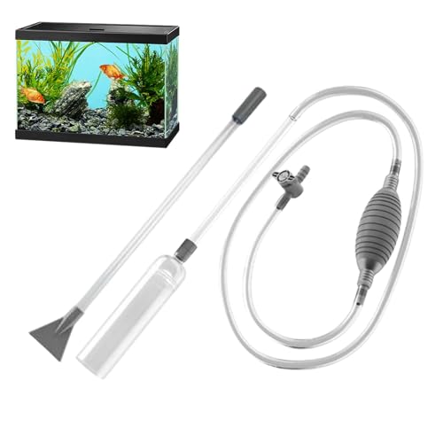 Aquarium-Reinigungsset, Aquarium-Vakuum-Kiesreiniger - 2-in-1 Aquarium-Siphon-Kiesreiniger - 9,84 Fuß -Schlauch, Haushalts-Schnellpumpen-Wasserwechsler Für Aquarien, Einstellbarer Wasserdurchfluss von Generisch