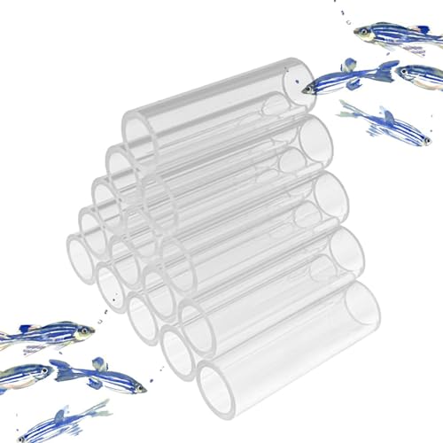 Aquarium Shelter Tube, Acryl Aquarium Fisch Lebensraum Fisch Versteck Höhle Haus | Crylic Crystal Shelter House Transparent Tube Fish Shrimp Habitat Versteckhöhle Versteck Rohr Ermutigen Laichen von Generisch